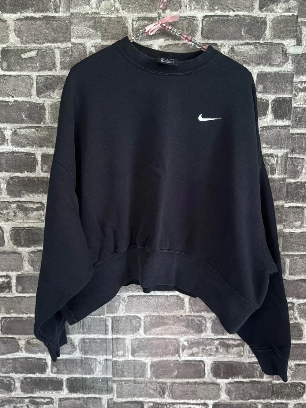 Nike Sportswear Phoenix Fleece Oversized Crew Neck Sweatshirt black